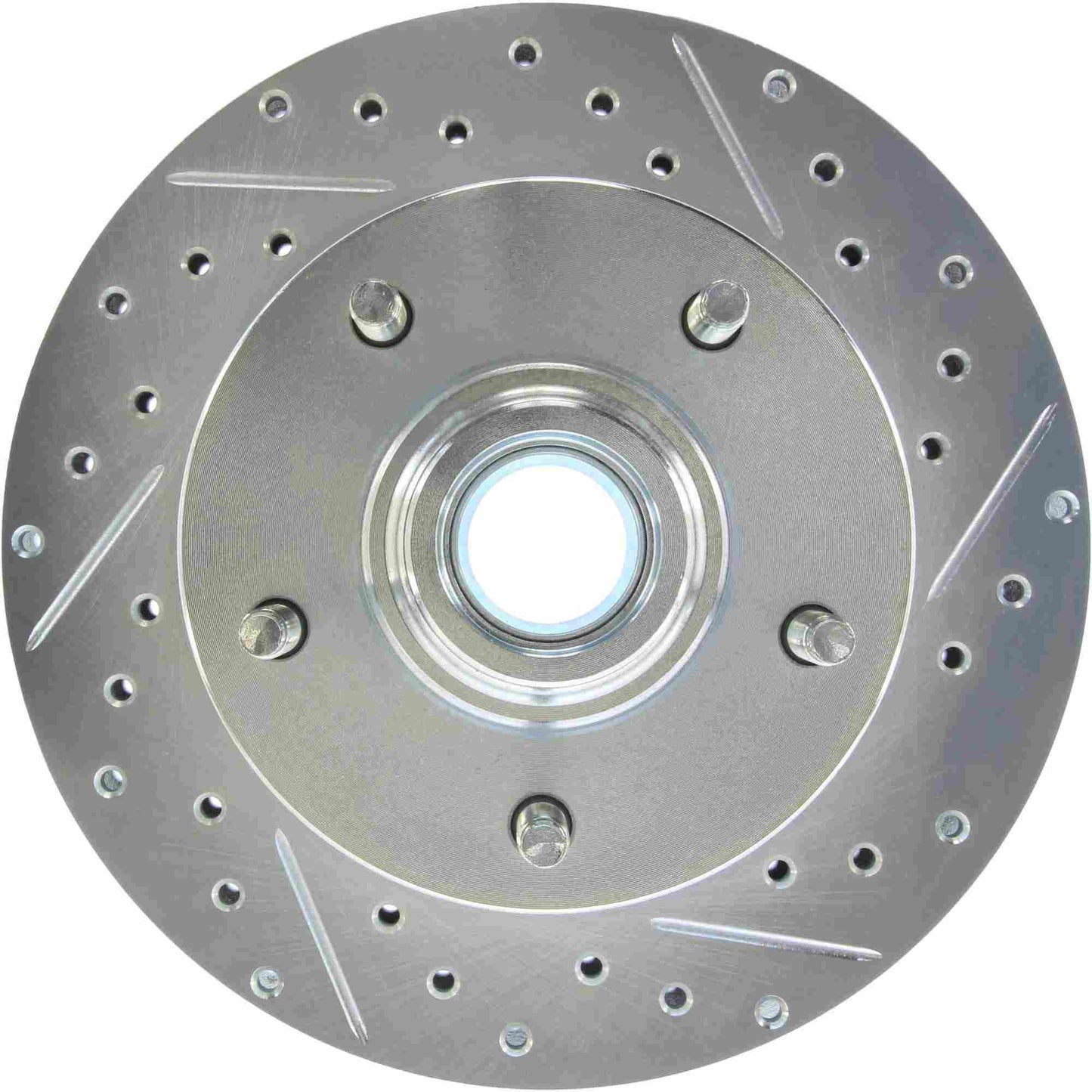 StopTech Select Sport Drilled And Slotted Brake Rotor; Front Left
