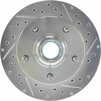 StopTech Select Sport Drilled And Slotted Brake Rotor; Front Left