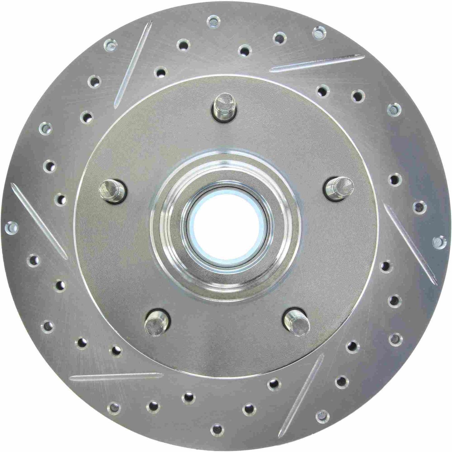 StopTech Select Sport Drilled And Slotted Brake Rotor; Front Right