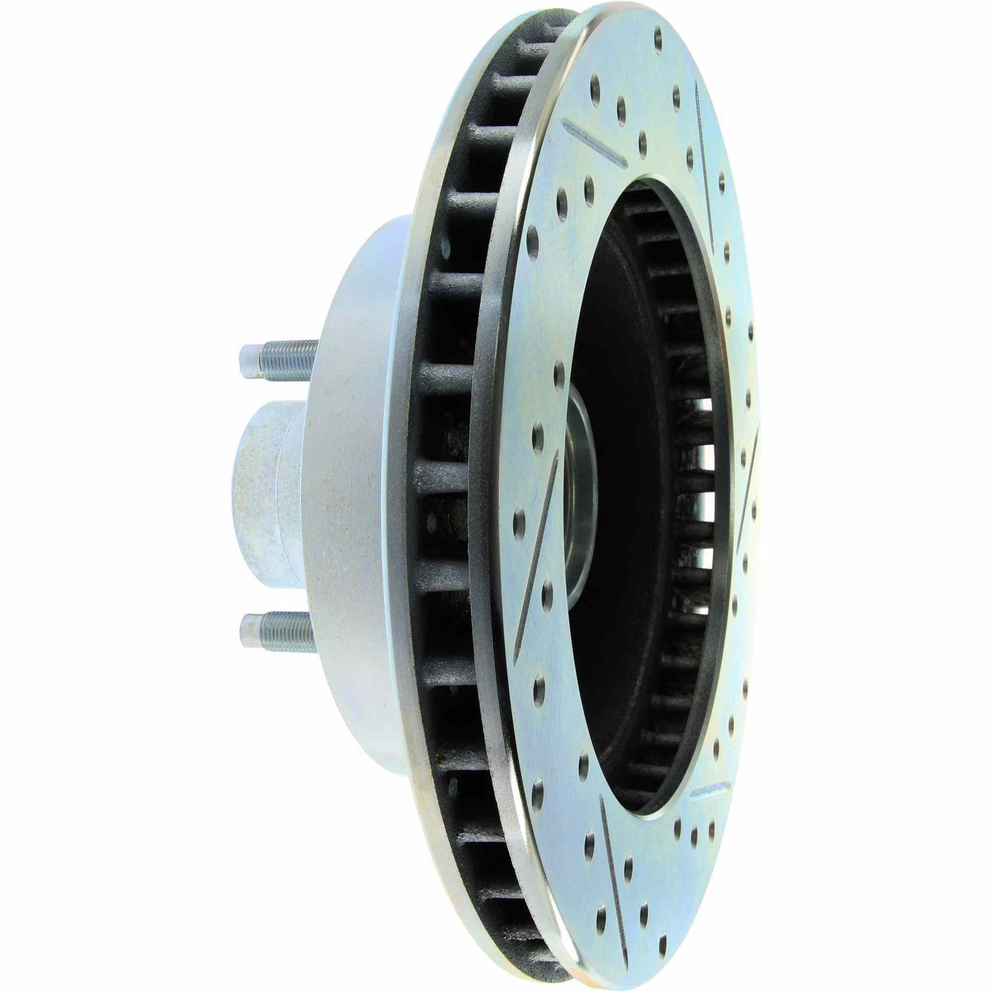 StopTech Select Sport Drilled And Slotted Brake Rotor; Front Right