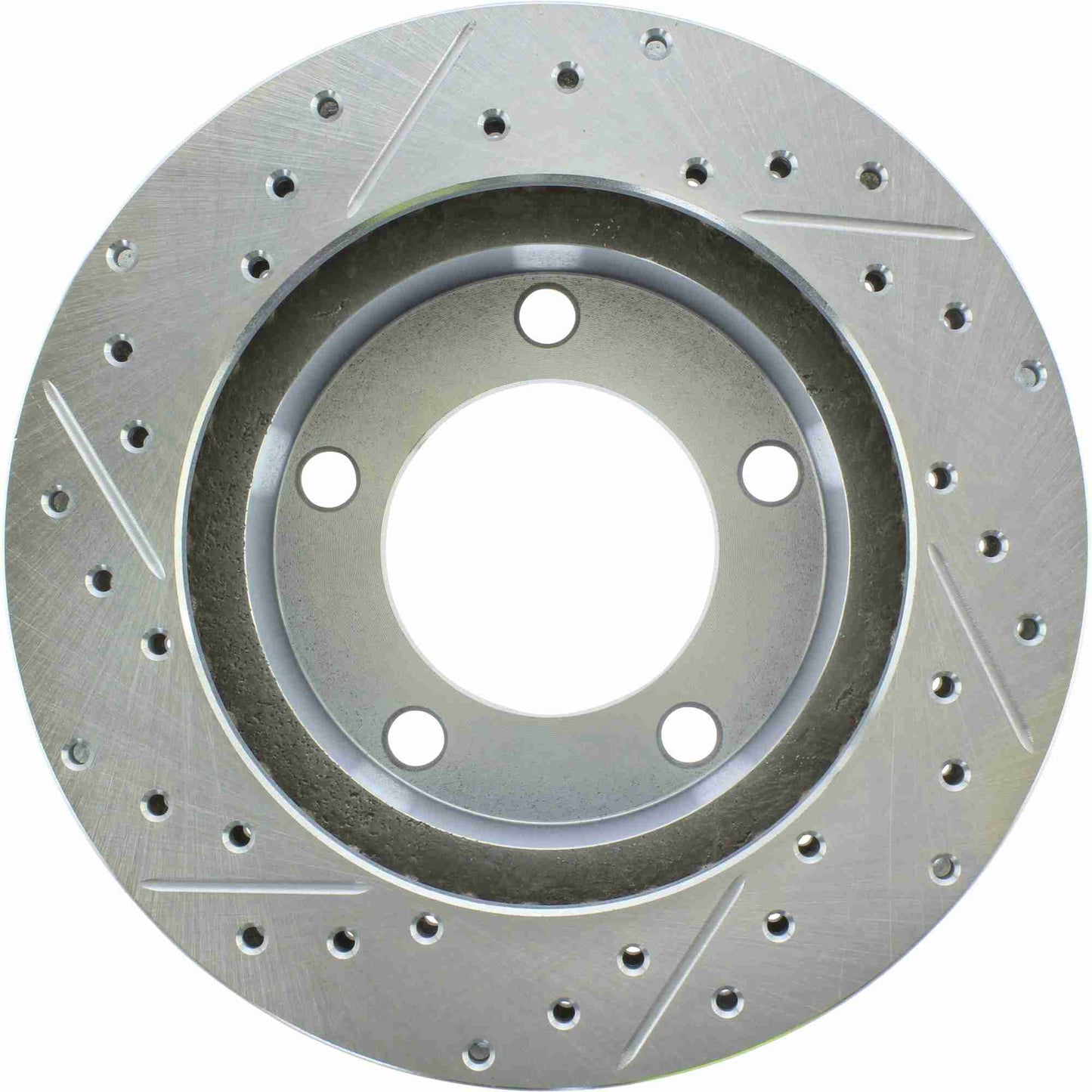 StopTech Select Sport Drilled And Slotted Brake Rotor; Front Left