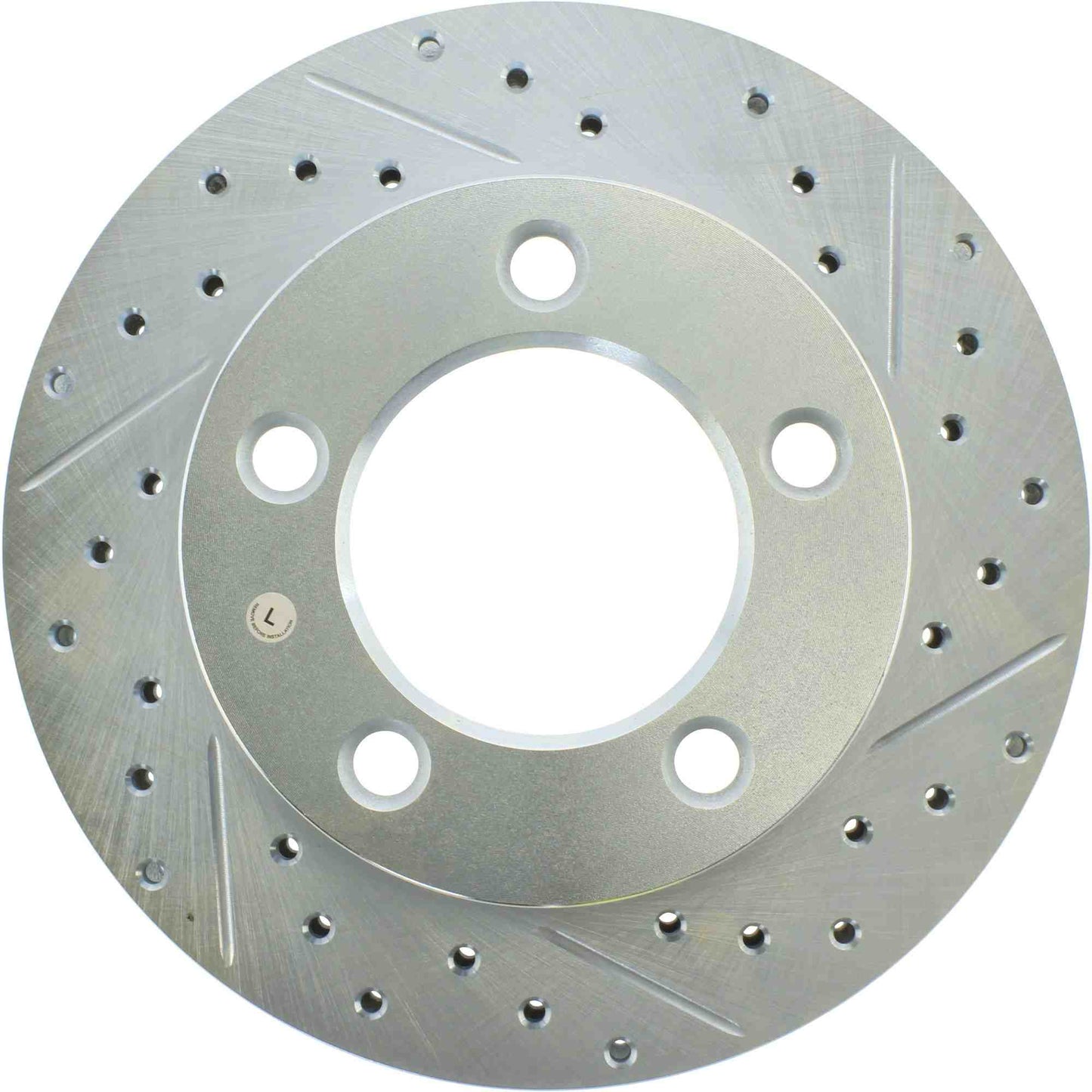 StopTech Select Sport Drilled And Slotted Brake Rotor; Front Left