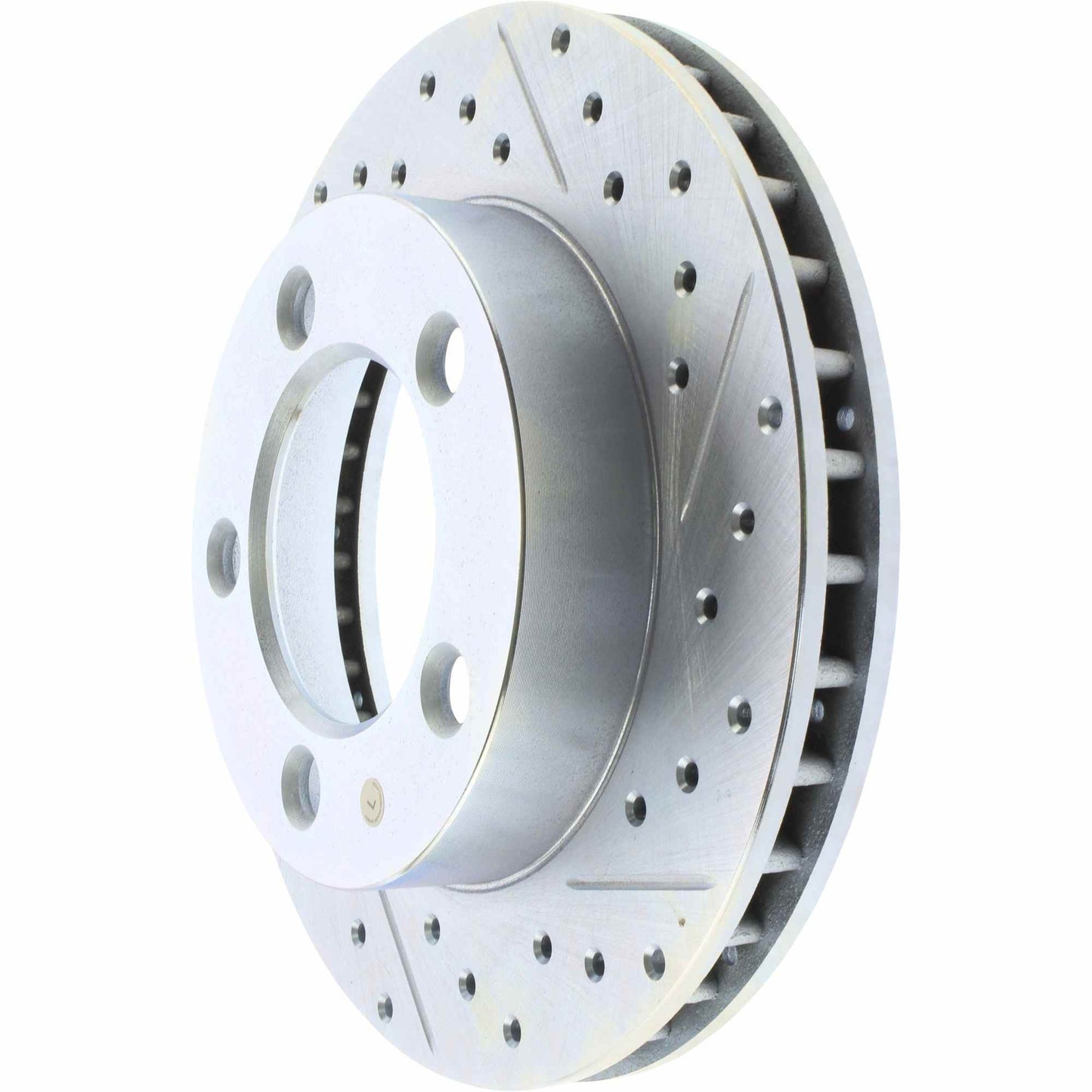 StopTech Select Sport Drilled And Slotted Brake Rotor; Front Left