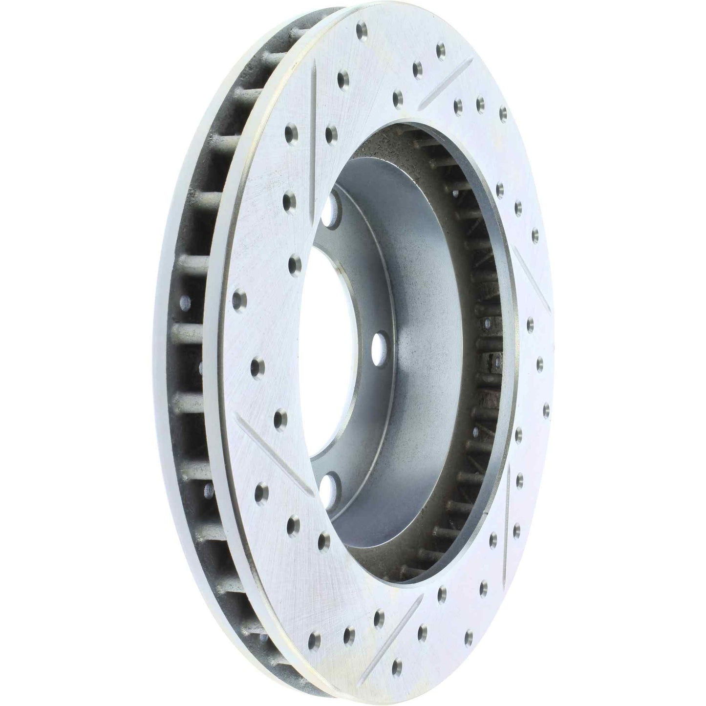 StopTech Select Sport Drilled And Slotted Brake Rotor; Front Left