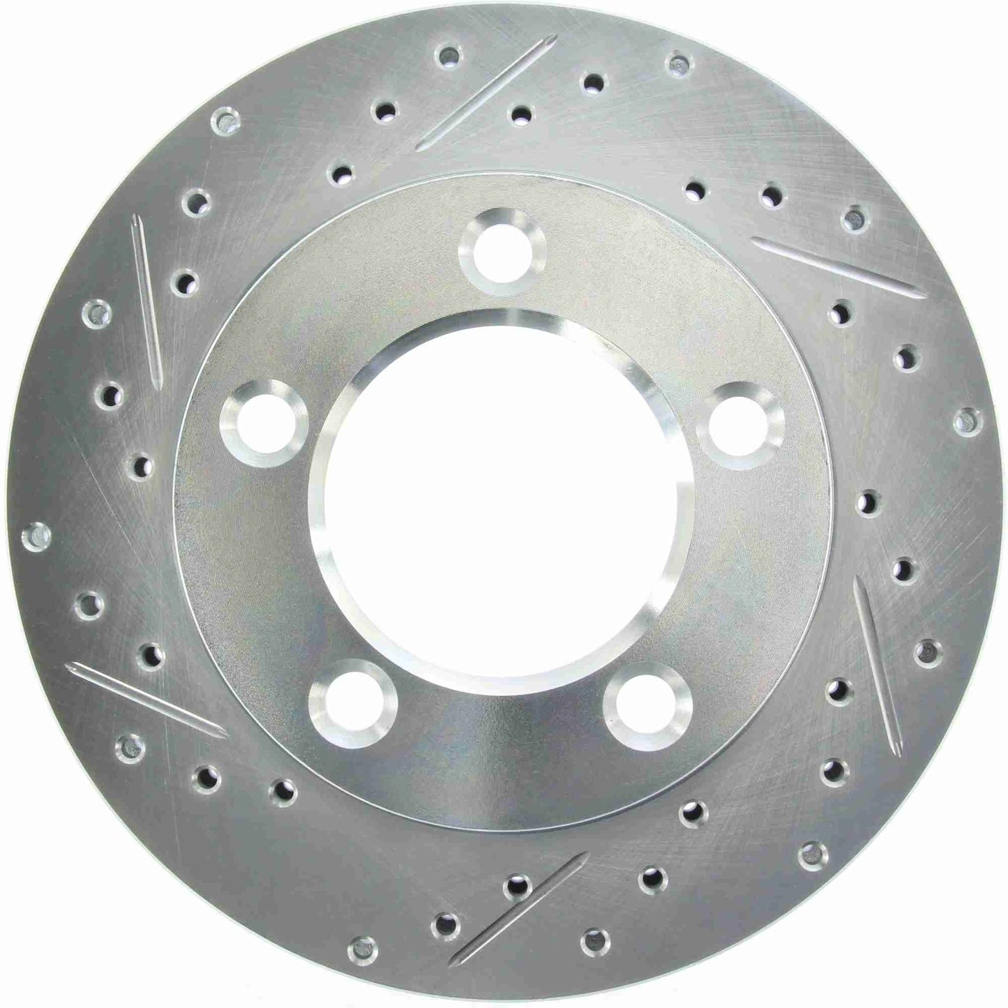 StopTech Select Sport Drilled And Slotted Brake Rotor; Front Right