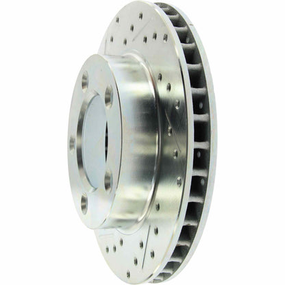StopTech Select Sport Drilled And Slotted Brake Rotor; Front Right