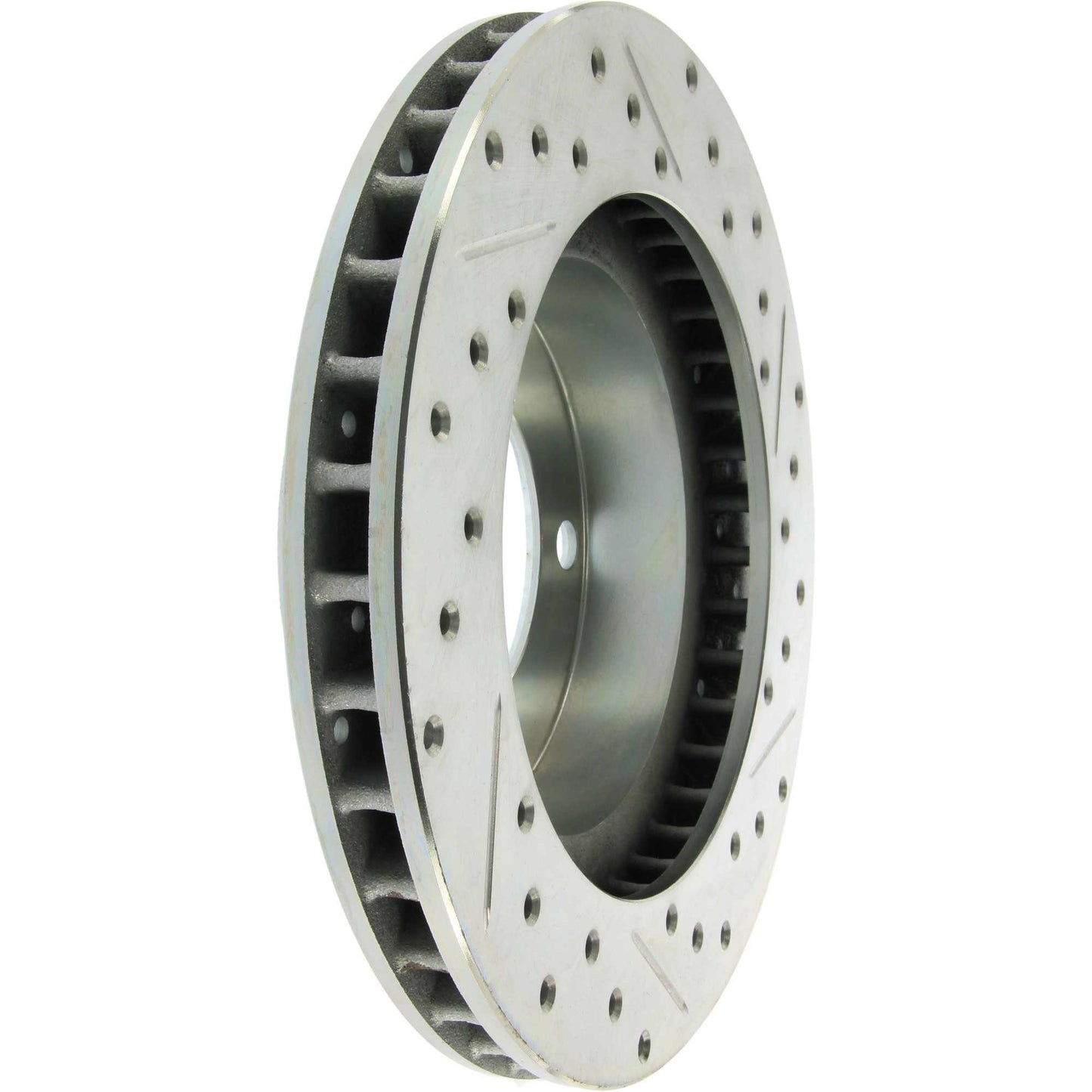 StopTech Select Sport Drilled And Slotted Brake Rotor; Front Right