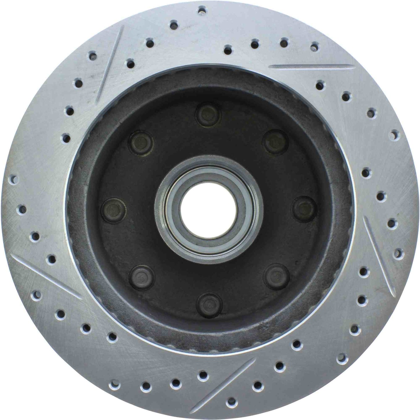 StopTech Select Sport Drilled And Slotted Brake Rotor; Front Left