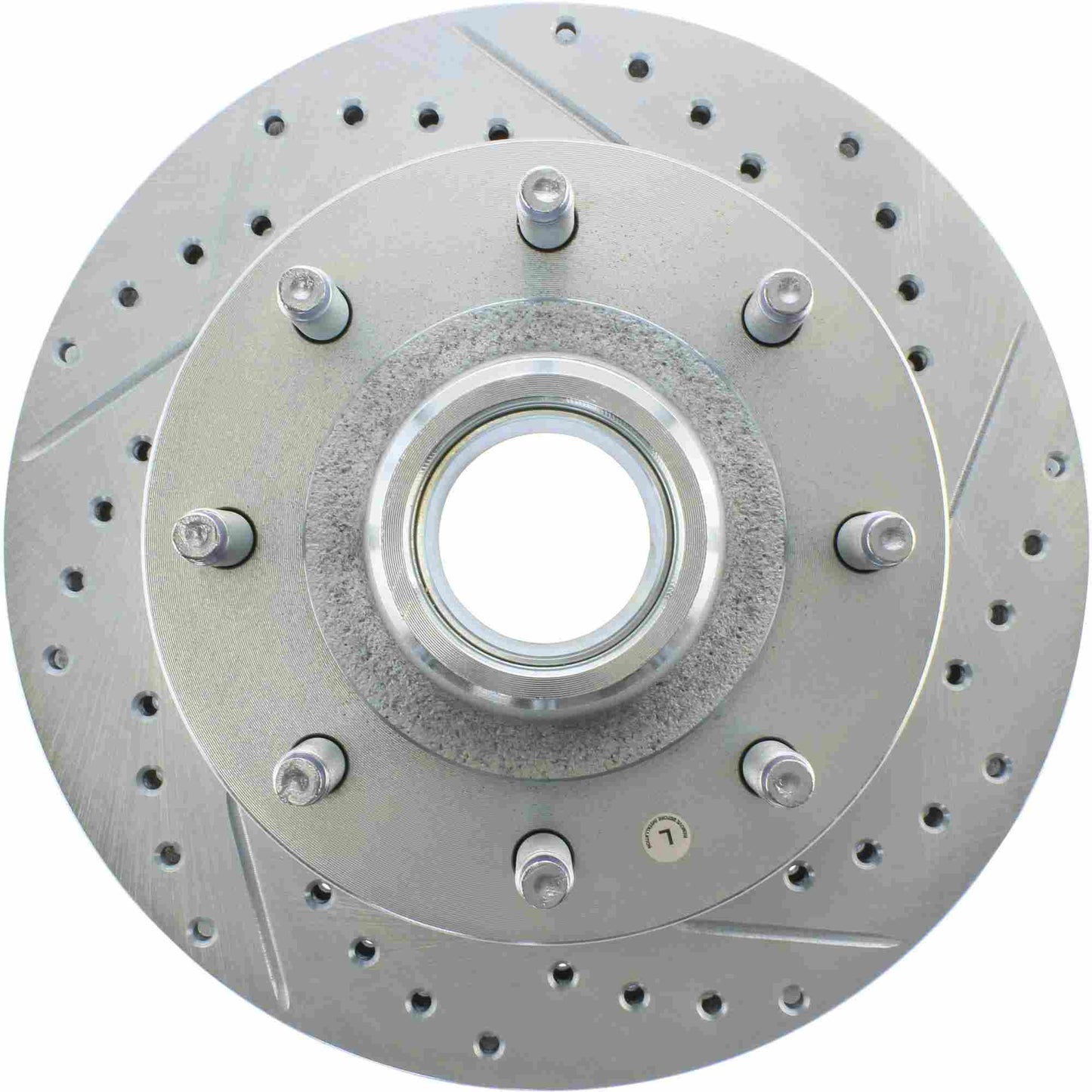 StopTech Select Sport Drilled And Slotted Brake Rotor; Front Left