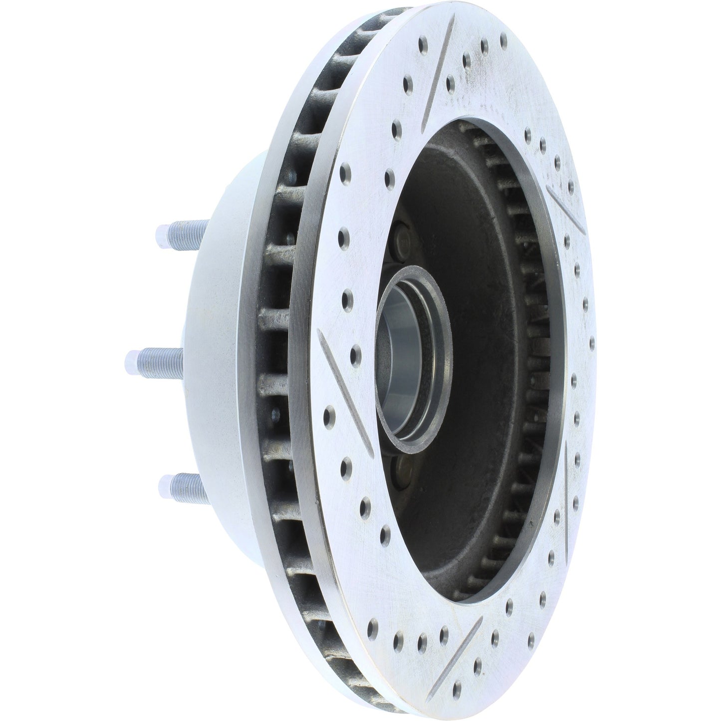 StopTech Select Sport Drilled And Slotted Brake Rotor; Front Left