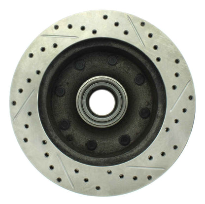 StopTech  Select Sport Drilled And Slotted Brake Rotor; Front Right