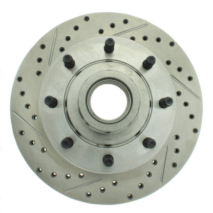 StopTech  Select Sport Drilled And Slotted Brake Rotor; Front Right