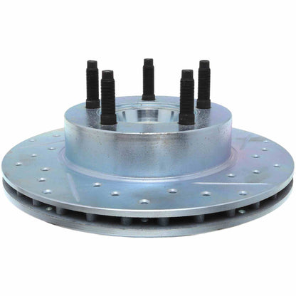 StopTech Select Sport Drilled And Slotted Brake Rotor; Front Left