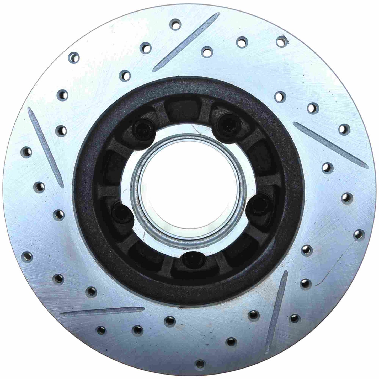 StopTech Select Sport Drilled And Slotted Brake Rotor; Front Left