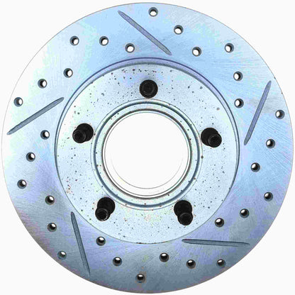 StopTech Select Sport Drilled And Slotted Brake Rotor; Front Left