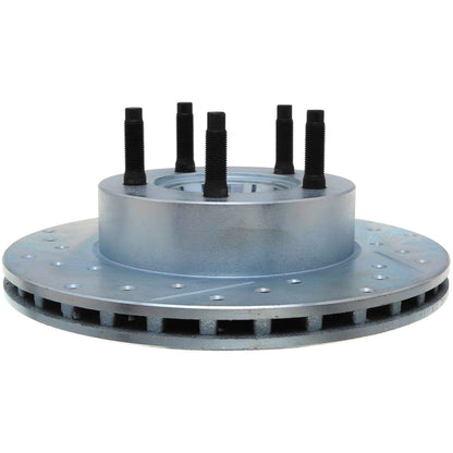 StopTech Select Sport Drilled And Slotted Brake Rotor; Front Right