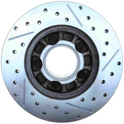 StopTech Select Sport Drilled And Slotted Brake Rotor; Front Right