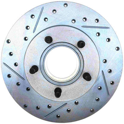 StopTech Select Sport Drilled And Slotted Brake Rotor; Front Right