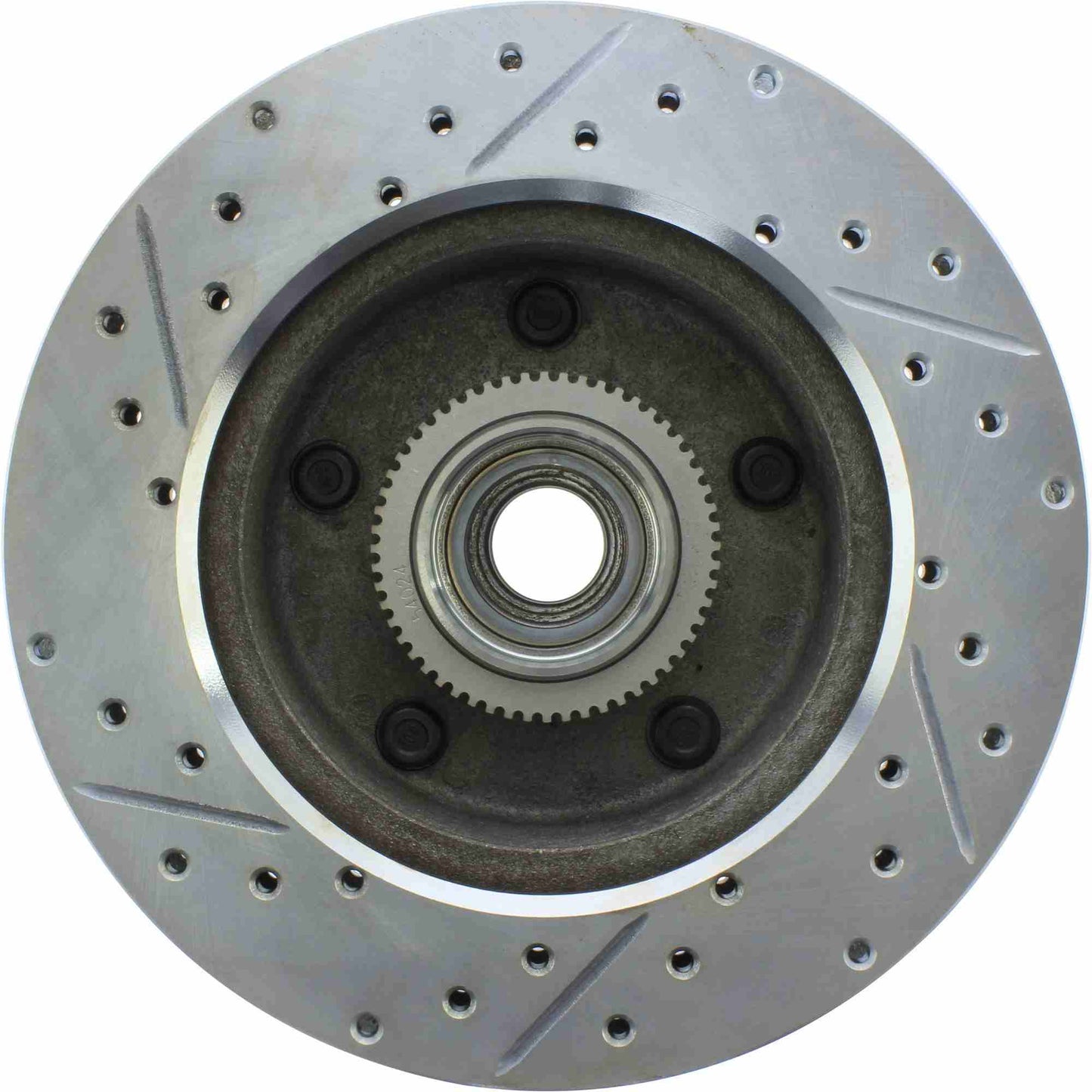 StopTech Select Sport Drilled And Slotted Brake Rotor; Front Left