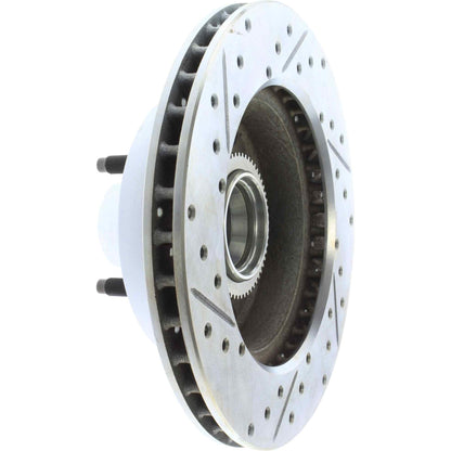 StopTech Select Sport Drilled And Slotted Brake Rotor; Front Left