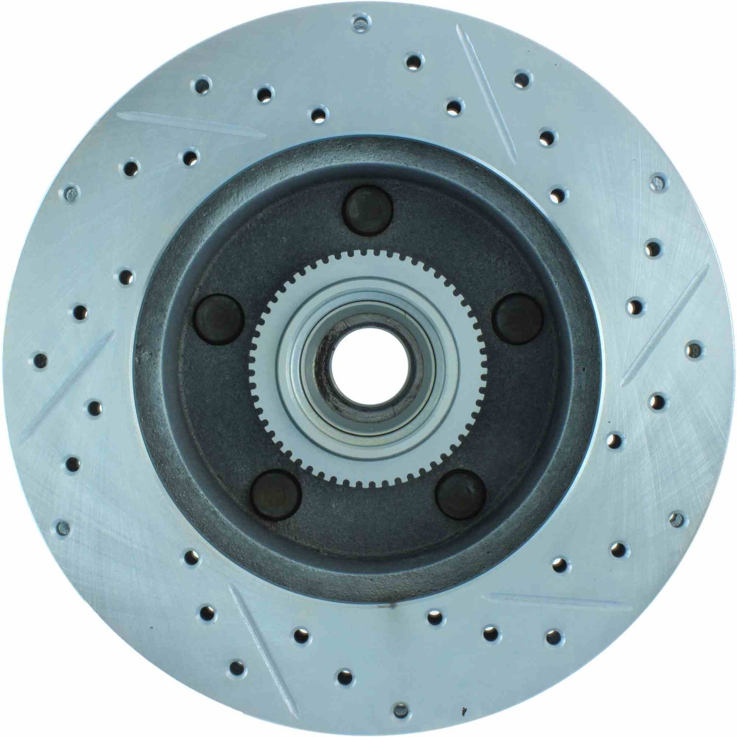 StopTech Select Sport Drilled And Slotted Brake Rotor; Front Right