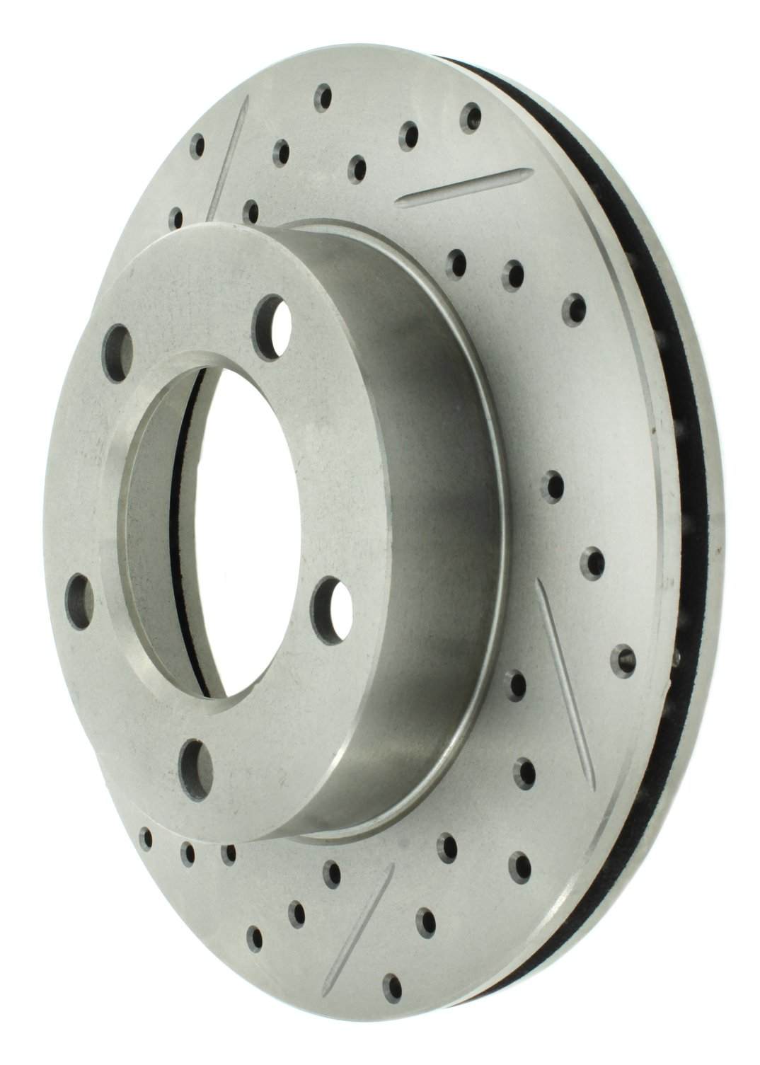 StopTech Select Sport Drilled And Slotted Brake Rotor; Front Left