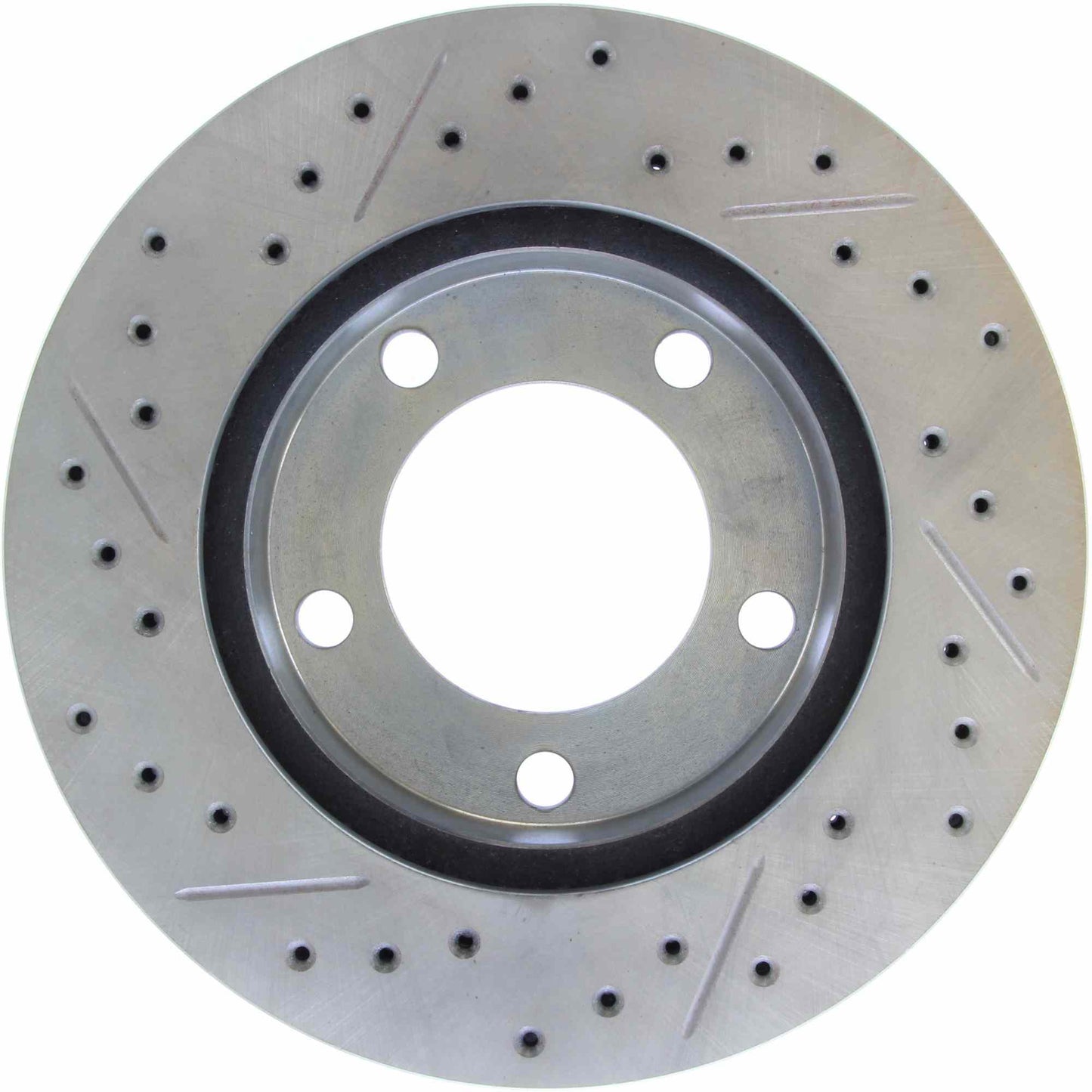 StopTech Select Sport Drilled And Slotted Brake Rotor; Front Left