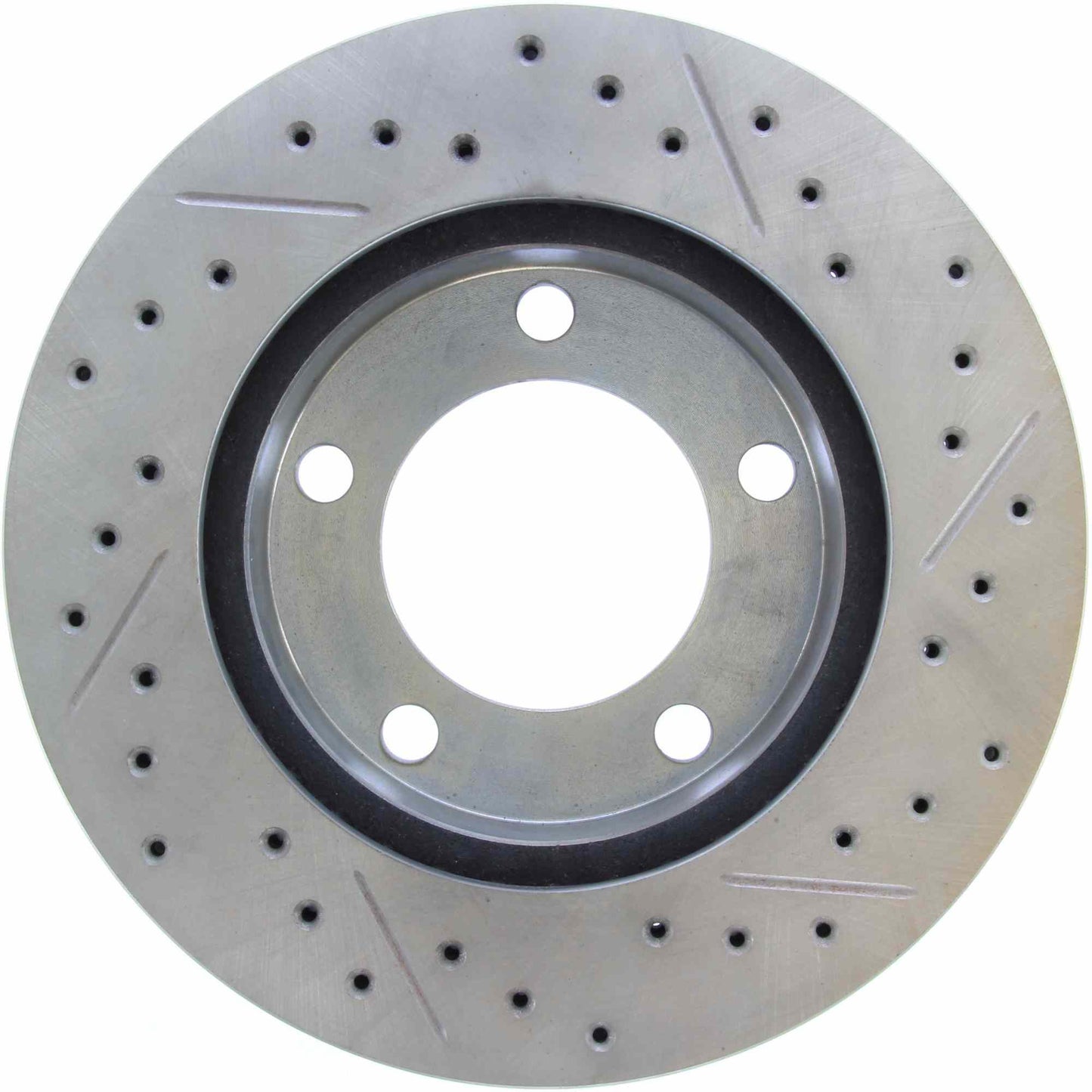 StopTech Select Sport Drilled And Slotted Brake Rotor; Front Right