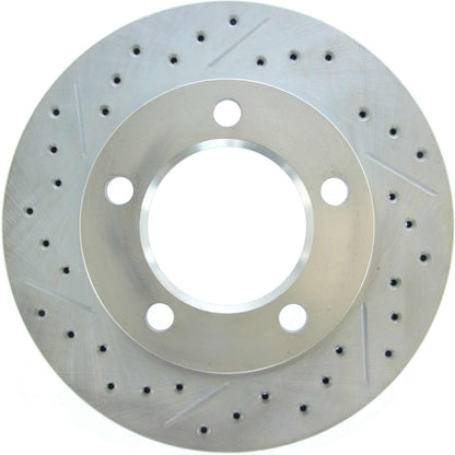 StopTech Select Sport Drilled And Slotted Brake Rotor; Front Right