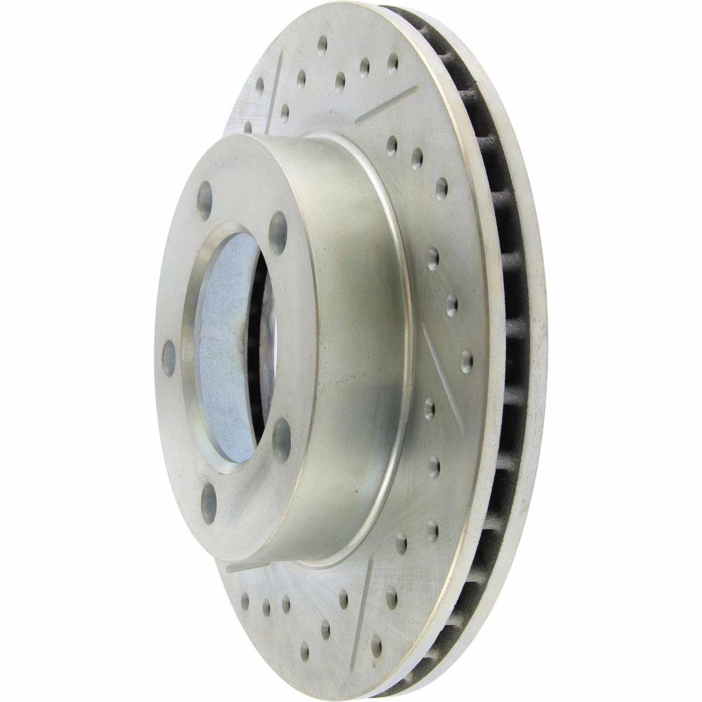 StopTech Select Sport Drilled And Slotted Brake Rotor; Front Right