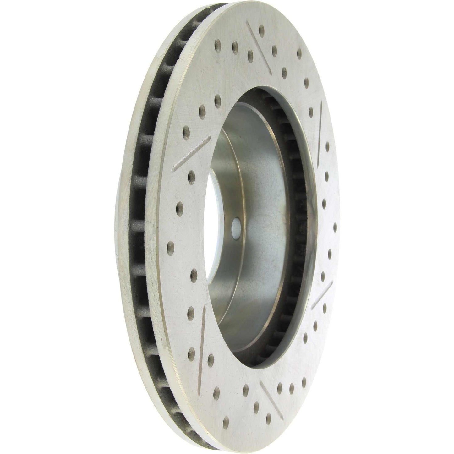 StopTech Select Sport Drilled And Slotted Brake Rotor; Front Right