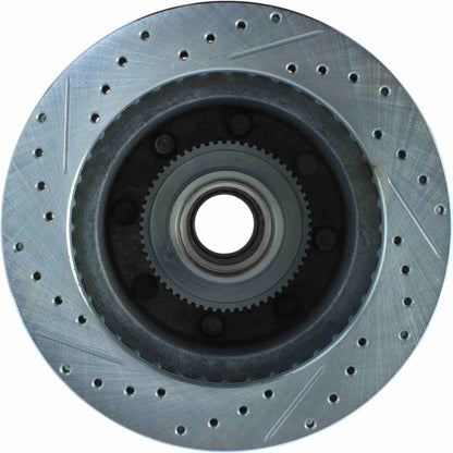 StopTech Select Sport Drilled And Slotted Brake Rotor; Front Left