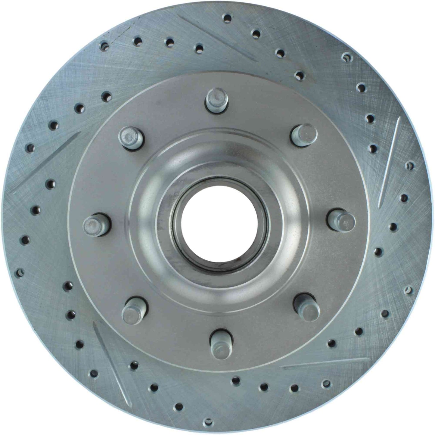 StopTech Select Sport Drilled And Slotted Brake Rotor; Front Left