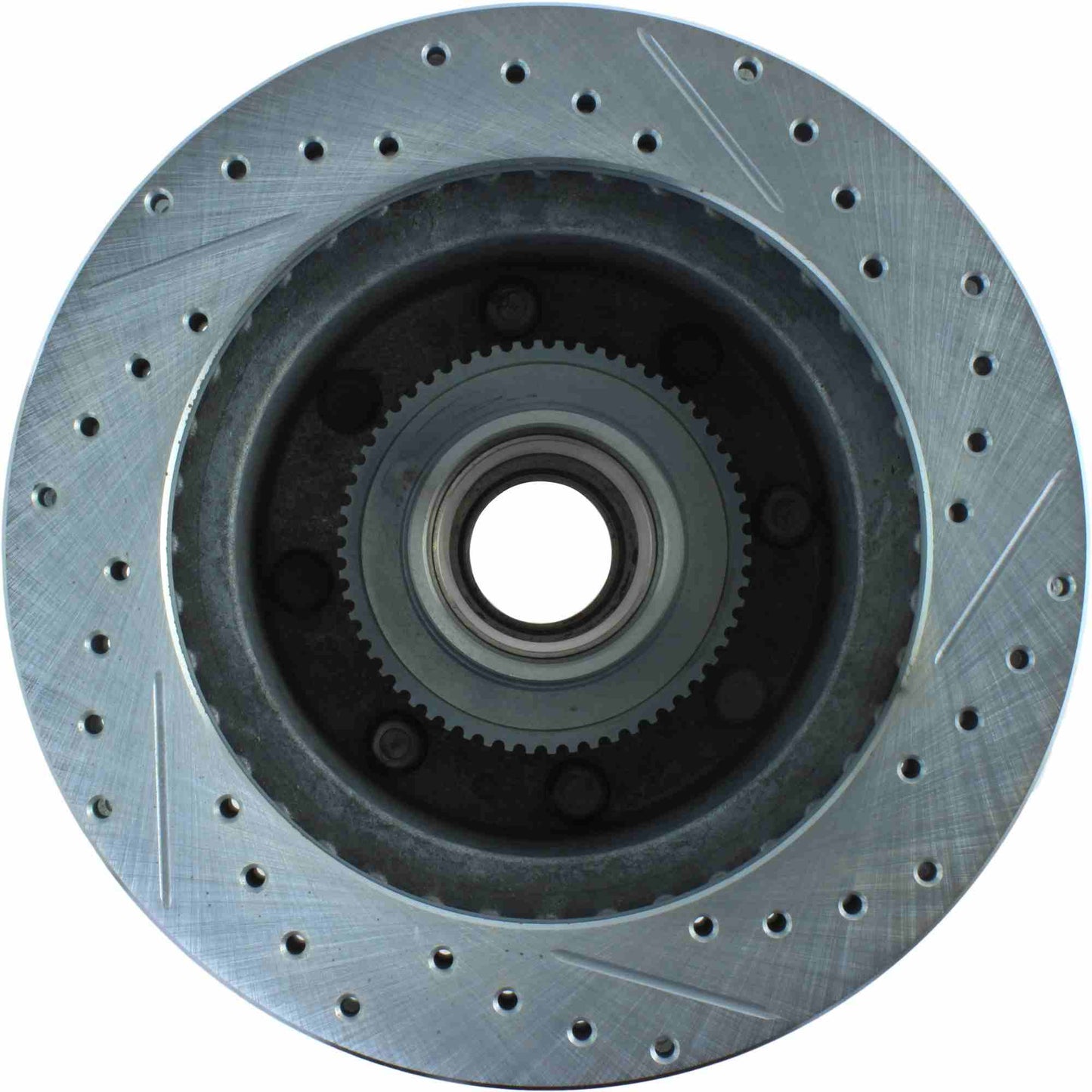 StopTech Select Sport Drilled And Slotted Brake Rotor; Front Right