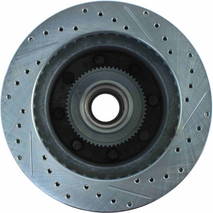 StopTech Select Sport Drilled And Slotted Brake Rotor; Front Right