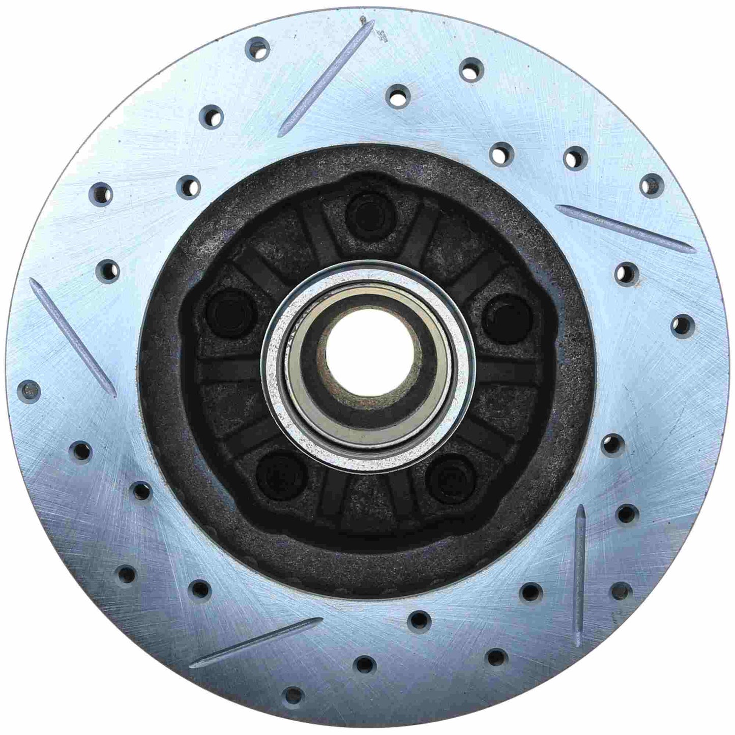 StopTech Select Sport Drilled And Slotted Brake Rotor; Front Left