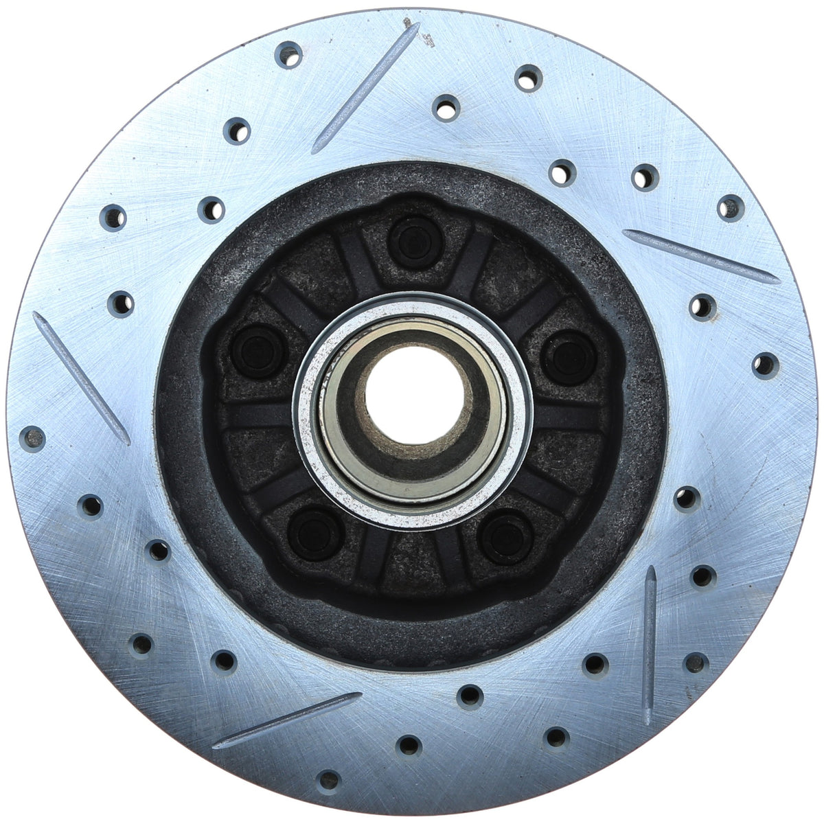 StopTech Select Sport Drilled And Slotted Brake Rotor; Front Left