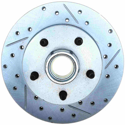 StopTech Select Sport Drilled And Slotted Brake Rotor; Front Left