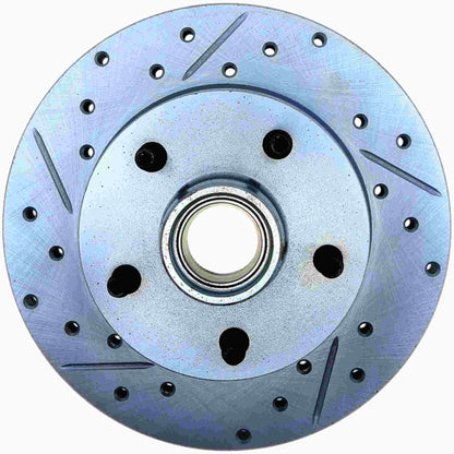 StopTech Select Sport Drilled And Slotted Brake Rotor; Front Right