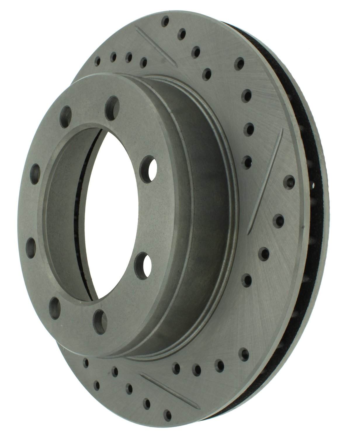 StopTech Select Sport Drilled And Slotted Brake Rotor; Front Left