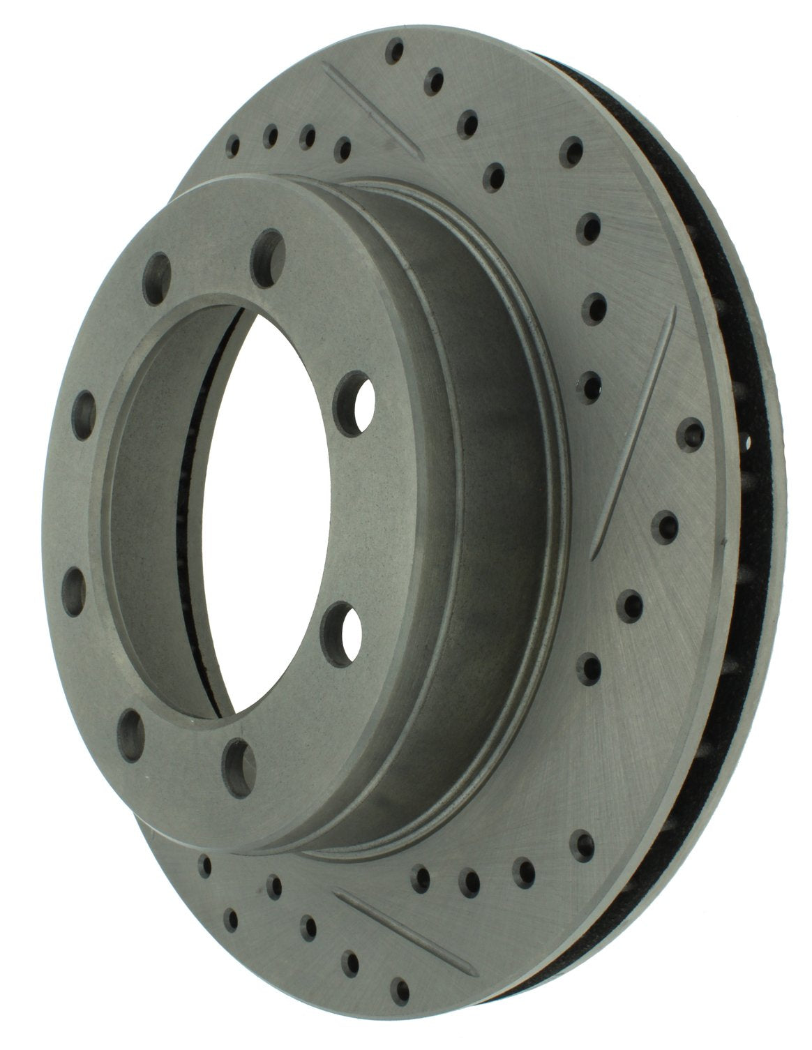 StopTech Select Sport Drilled And Slotted Brake Rotor; Front Left