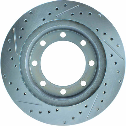 StopTech Select Sport Drilled And Slotted Brake Rotor; Front Left