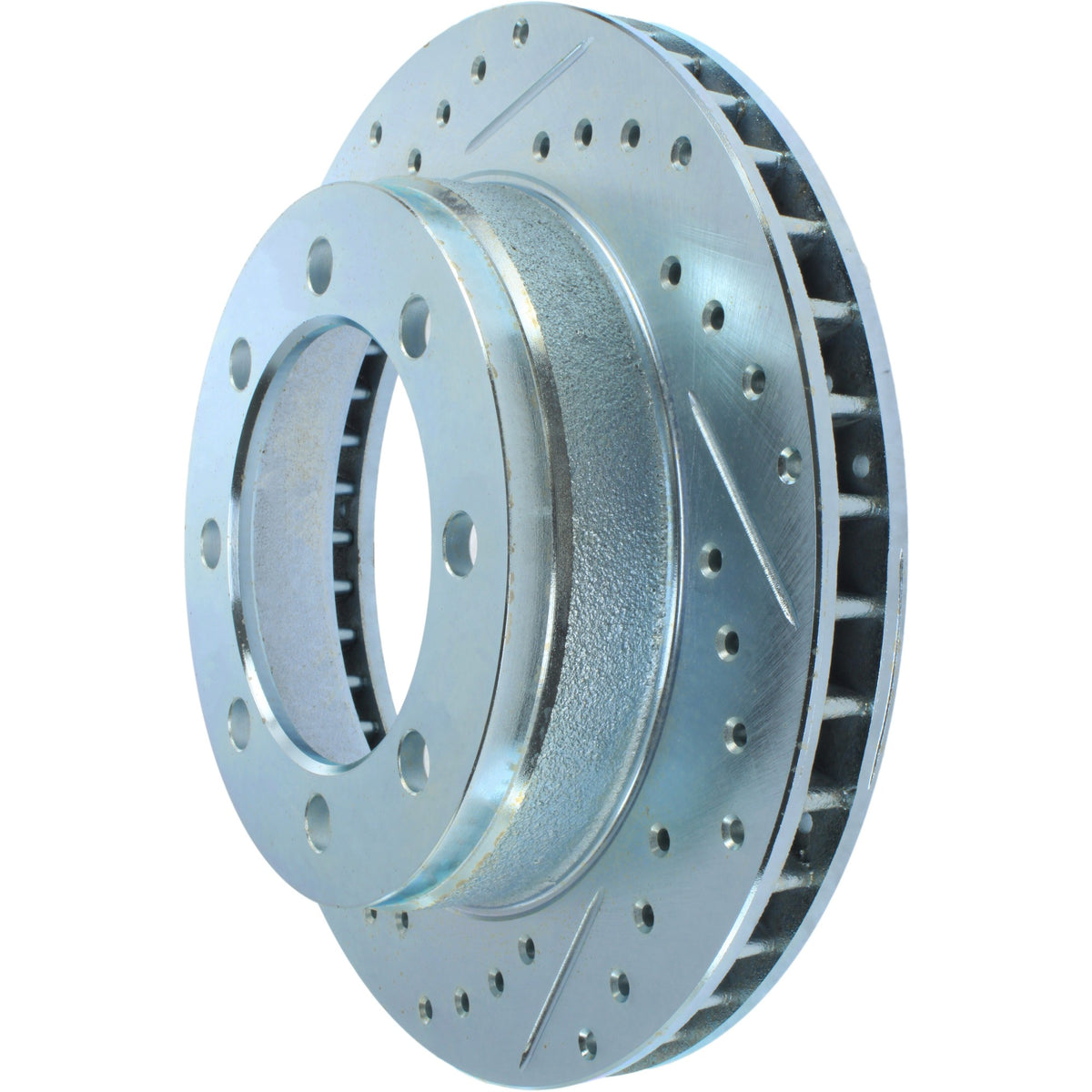 StopTech Select Sport Drilled And Slotted Brake Rotor; Front Right