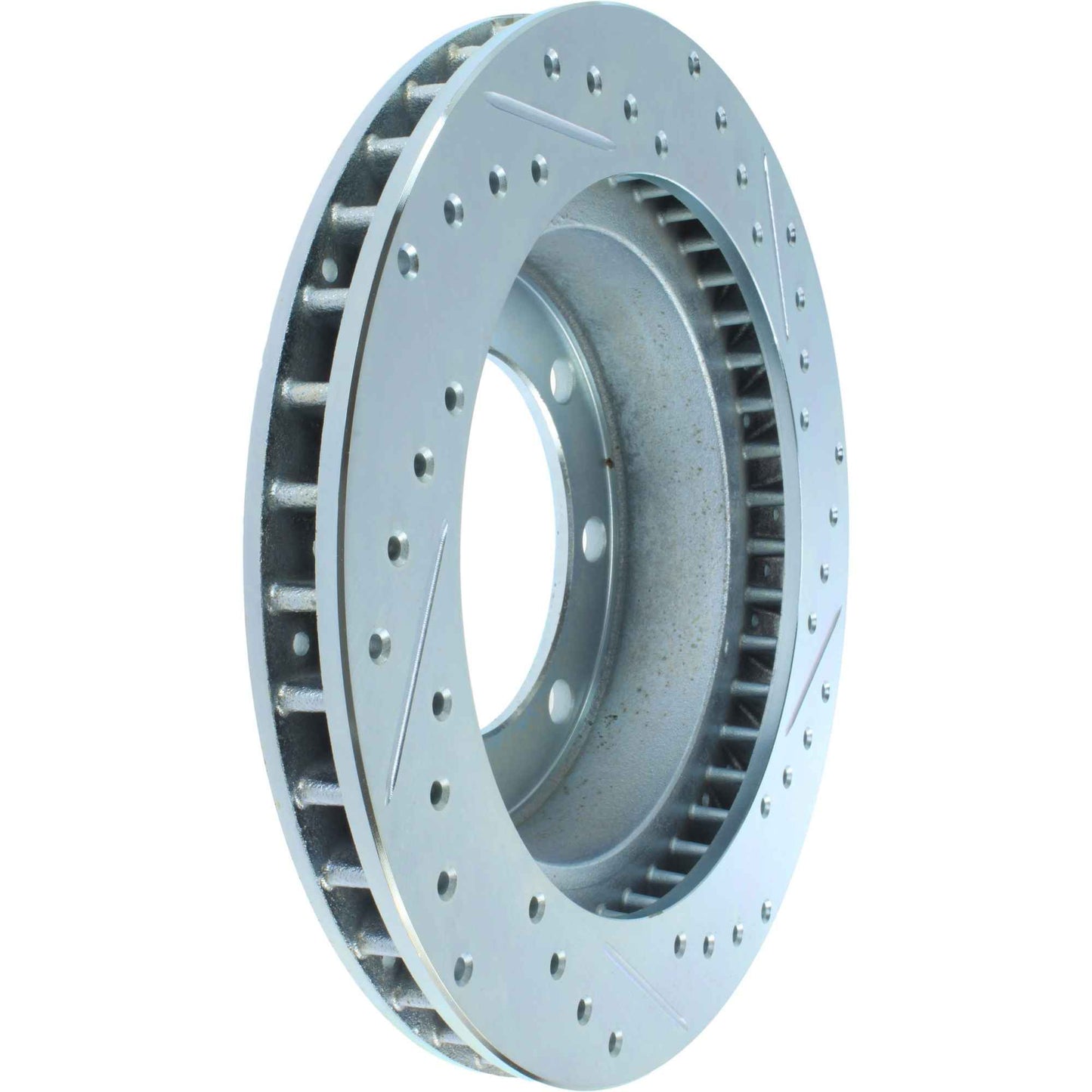StopTech Select Sport Drilled And Slotted Brake Rotor; Front Right