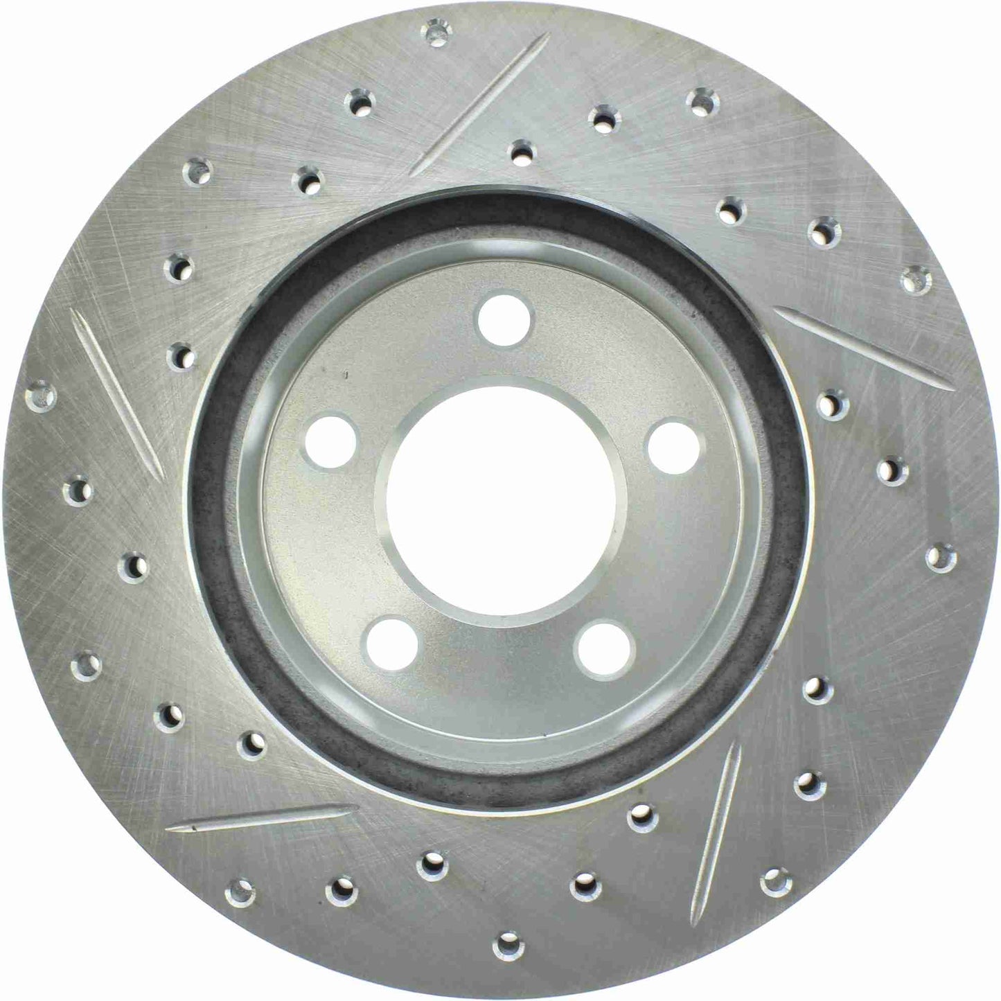 StopTech Select Sport Drilled And Slotted Brake Rotor; Front Left