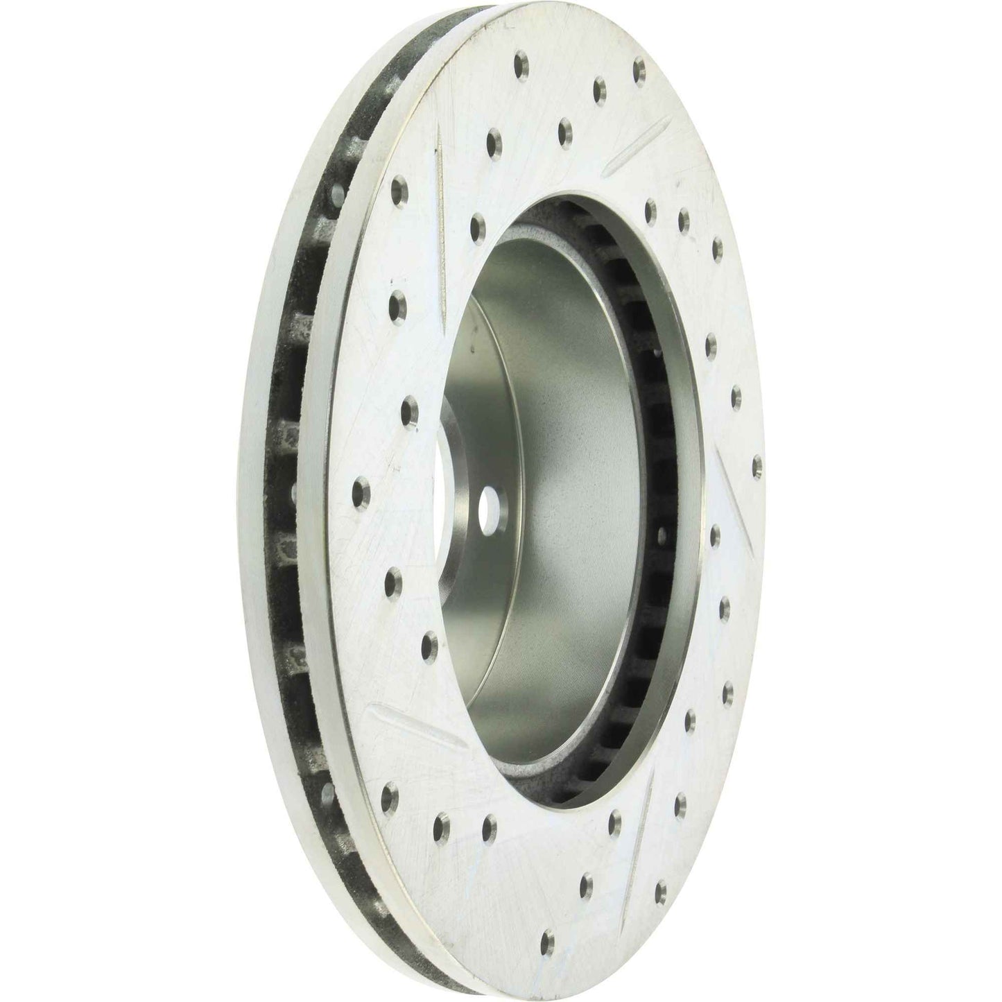 StopTech Select Sport Drilled And Slotted Brake Rotor; Front Left