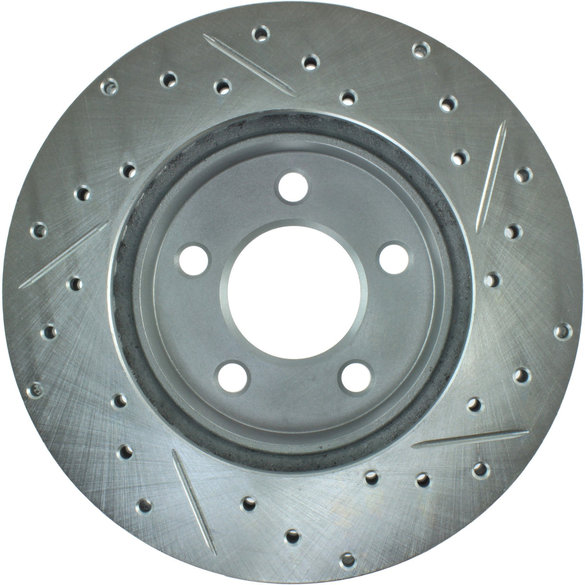 StopTech Select Sport Drilled And Slotted Brake Rotor; Front Right