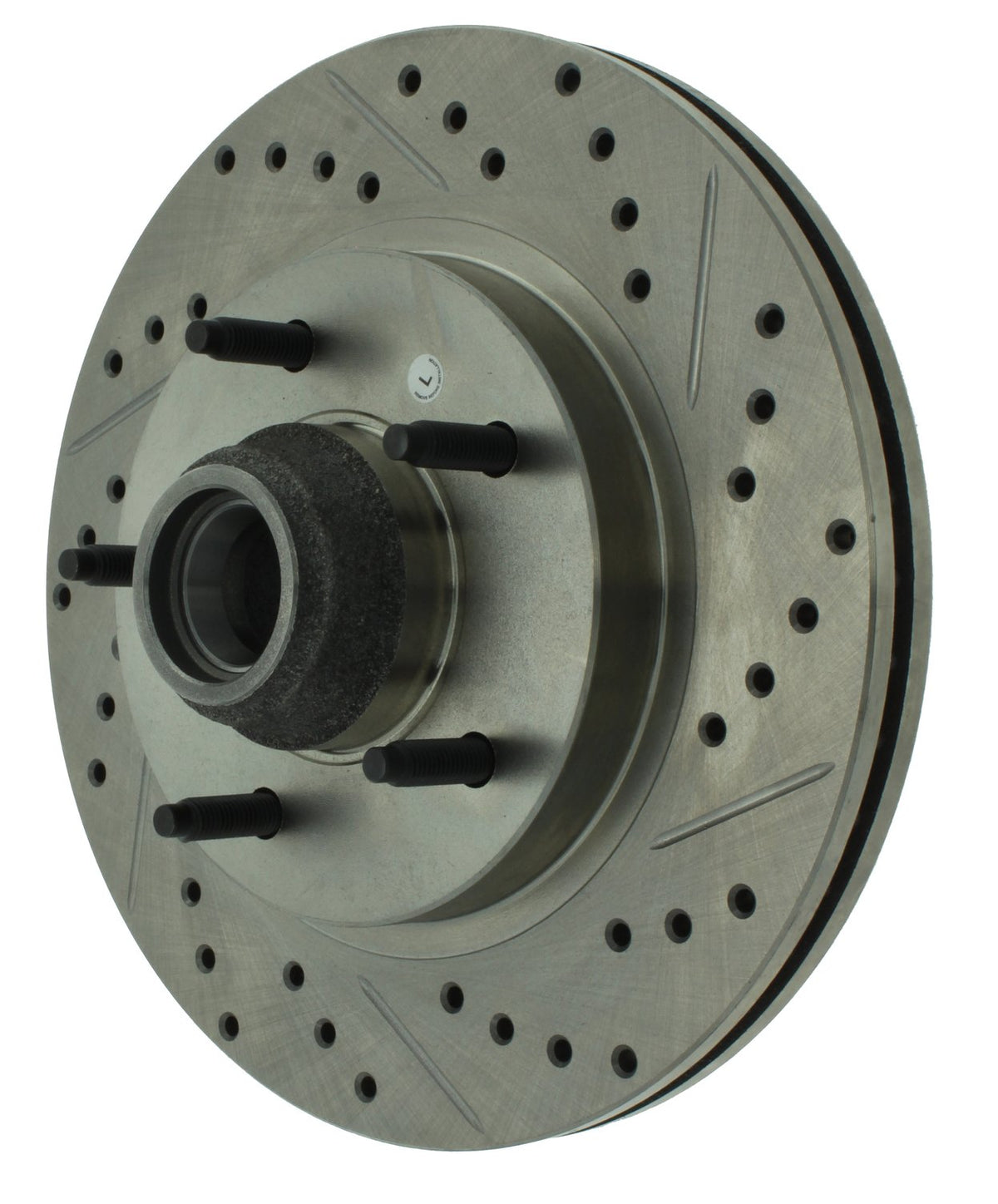 StopTech Select Sport Drilled And Slotted Brake Rotor; Front Left