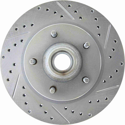 StopTech Select Sport Drilled And Slotted Brake Rotor; Front Left