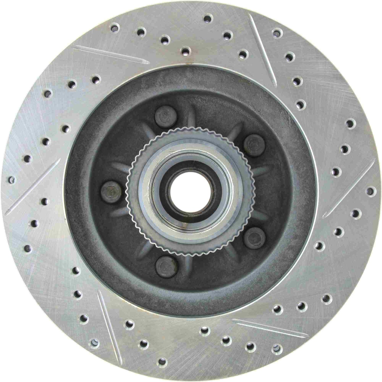StopTech Select Sport Drilled And Slotted Brake Rotor; Front Right
